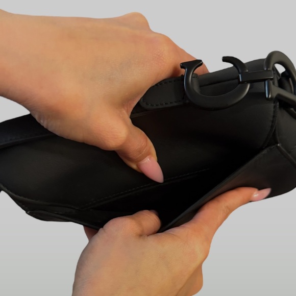 Authentic Christian Dior Mini Matte Saddle Bag - Picture 10 of 12